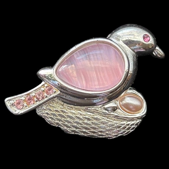 Jelly Beans Jewelry - Monet Jelly Belly Bird On A Nest Brooch